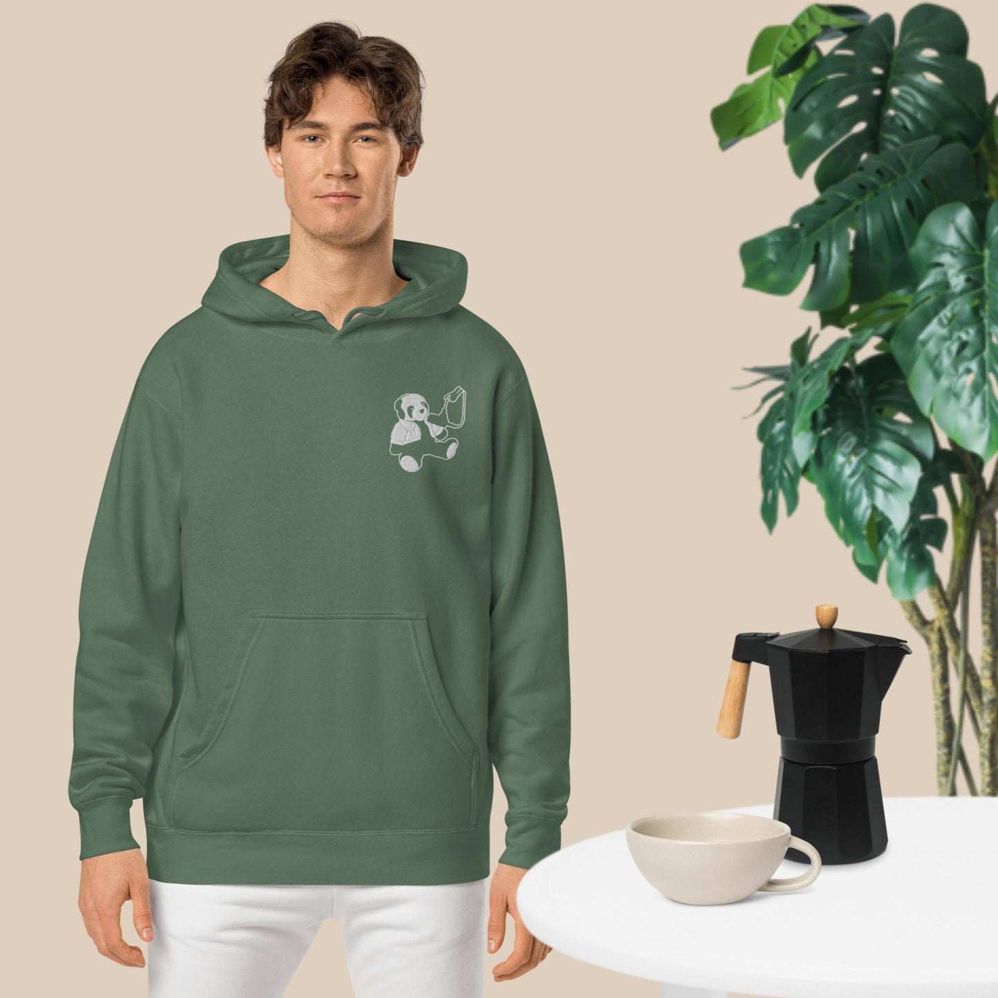 Unisex pigment-dyed hoodie