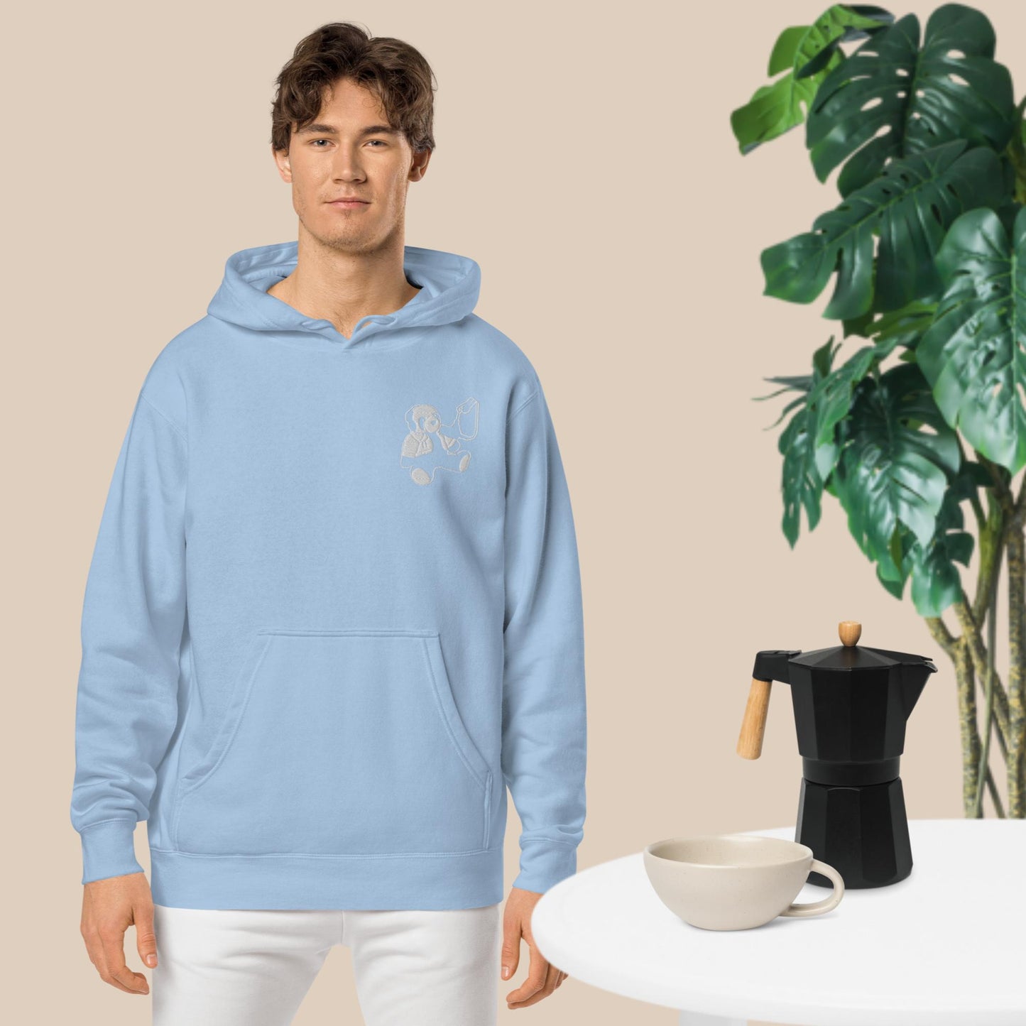 Unisex pigment-dyed hoodie