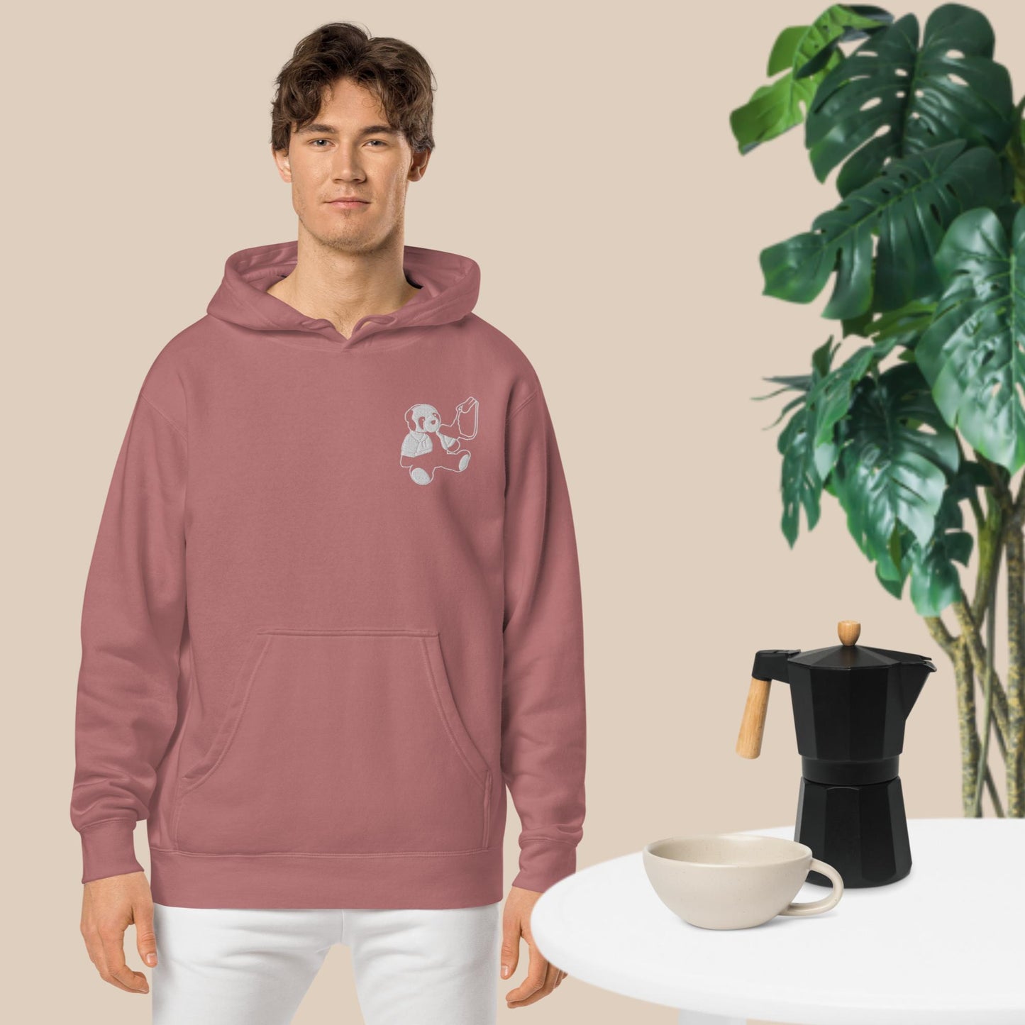 Unisex pigment-dyed hoodie